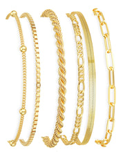 Load image into Gallery viewer, Gold Bracelets for Women, 14K Gold Plated, Waterproof