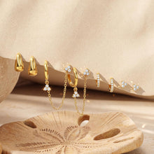 Load image into Gallery viewer, Gold Huggie Hoop Earrings Set for Women, 14K Gold Plated – view 6