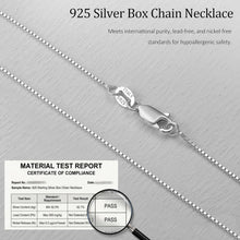 将图片加载到图库查看器，S925 Sterling Silver Box Chain Necklace – view 6