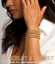 Load image into Gallery viewer, Gold Beaded Bracelets — 5 Pieces, 14K Plated Stretch