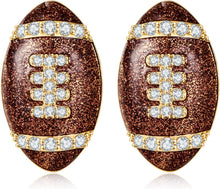 将图片加载到图库查看器，Brown Rugby For Women Sport Stud Football Sports Game Team Fans Players