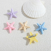 Load image into Gallery viewer, 5 Pcs Colorful Mermaid Hair Clips For Women Unique Starfishs – view 5