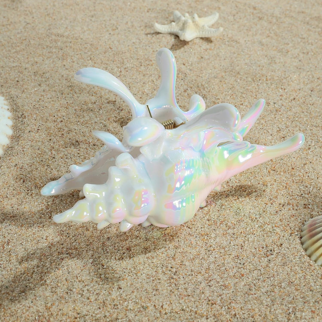 Colorful Conch Hair Clips For Women Large Shell Claw Clips – view 5