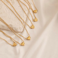 Load image into Gallery viewer, Heart Initial Necklace — A–Z, 14K Gold Plated