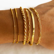 Load image into Gallery viewer, Gold Bracelets for Women, 14K Gold Plated, Waterproof