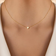 Load image into Gallery viewer, Heart Initial Necklace — A–Z, 14K Gold Plated