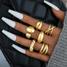 Load image into Gallery viewer, Chunky Gold Stacking Rings — 18K Plated, Non Tarnish