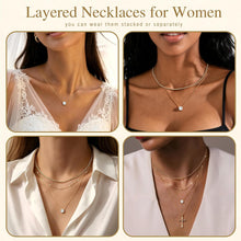 将图片加载到图库查看器，Layered Gold Necklaces for Women, Sterling Silver – view 5