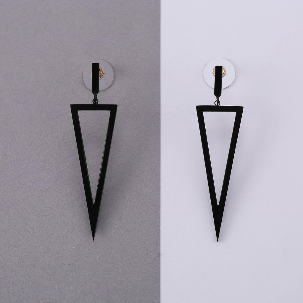 Metal Triangle Danlge Drop Earrings For Women Costume Jewelry – view 4