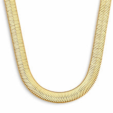 Load image into Gallery viewer, 14K Gold Plated Herringbone Necklaces for Women, Non-Tarnish
