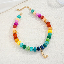 将图片加载到图库查看器，Mothers Day Gifts for Mom Daughter Gold Bubble Initial Pendant – view 4