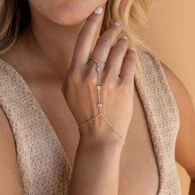 Load image into Gallery viewer, Silver Plated Hand Chain Bracelet Women Trendy – alternate view