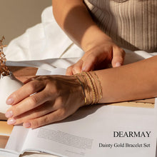 Load image into Gallery viewer, Gold Bracelets for Women, 14K Gold Plated, Waterproof