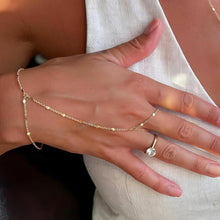 Load image into Gallery viewer, Hand Chain Bracelets &amp; Flower Earrings — 7 Piece Set