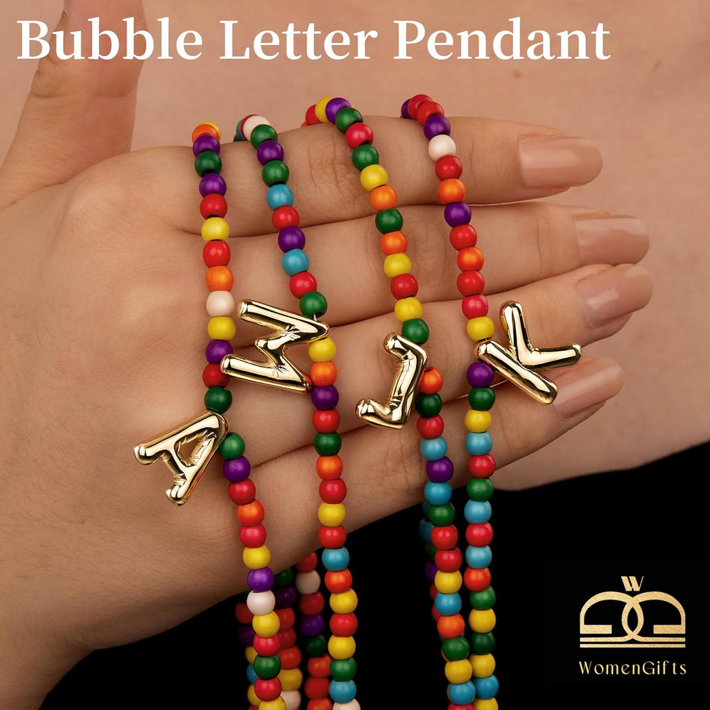 Cute Colorful Beaded Bubble Necklace – view 5