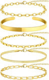 Gold Chain Bracelets for Women Non Tarnish