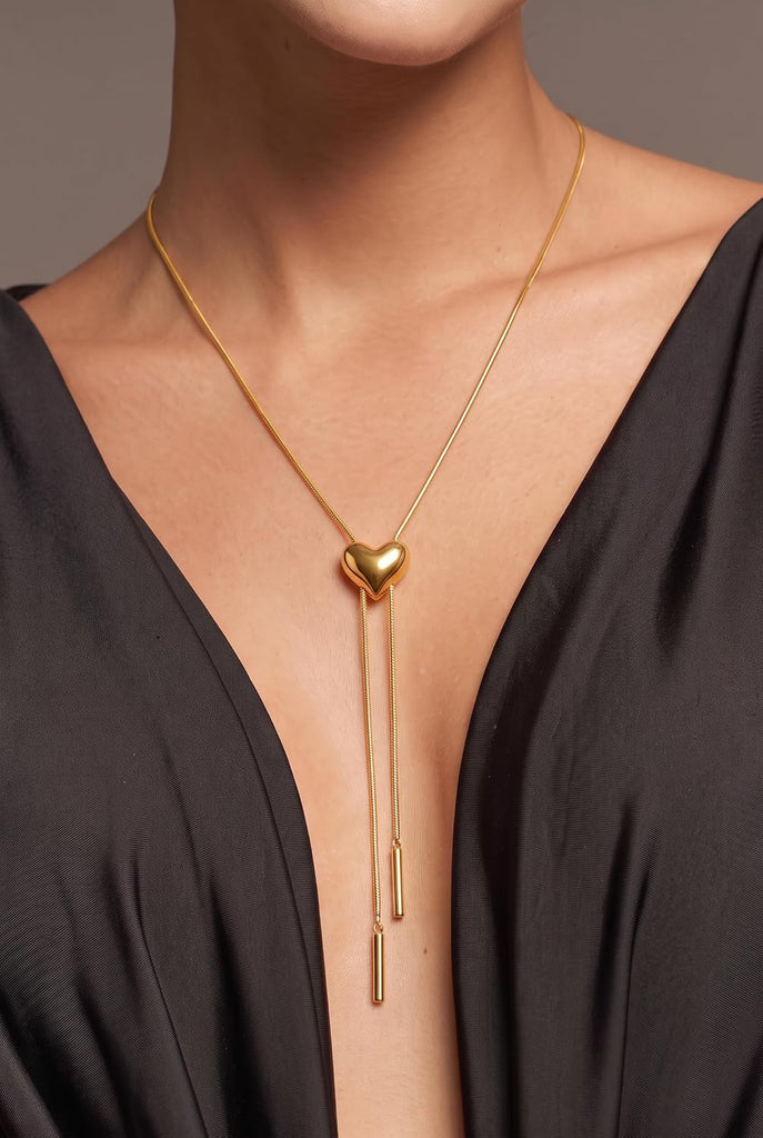 Gold Long Y‑Lariat Necklace Women Dainty Drop Jewelry – view 3