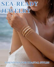 Load image into Gallery viewer, Dainty Gold Bracelet for Women Trendy , Thin Bracelets Stackable Set with Bangle Cuff, Box, Herringbone