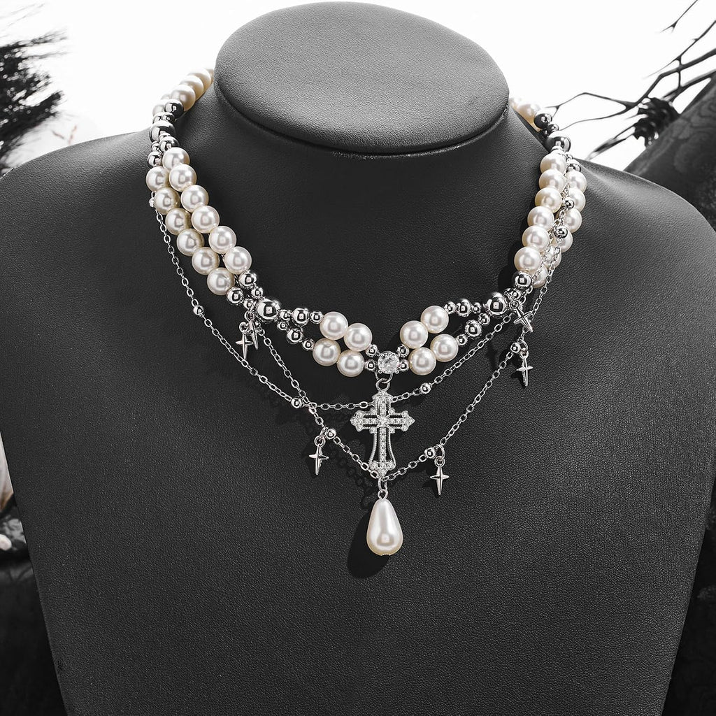 Goth Cross Necklace For Women – view 5