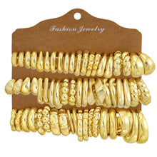 将图片加载到图库查看器，30 Pairs Chunky Gold Hoop Earrings for Women, Multipack Jewelry for Gift – view 13