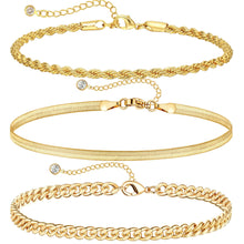 Load image into Gallery viewer, Gold Anklets for Women Waterproof – view 9