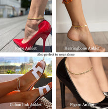 Load image into Gallery viewer, Gold Anklets for Women Waterproof – view 5