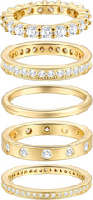 Load image into Gallery viewer, 14K Gold Plated Rings — Stackable Set