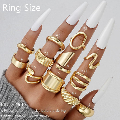 Gold Stackable Rings — 18K Plated, Build Your Stack