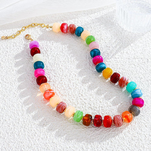 Colorful Chunky Bead Necklaces for Women – view 2