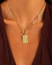 Load image into Gallery viewer, 14K Gold Plated Cross Pendant Necklace – alternate view